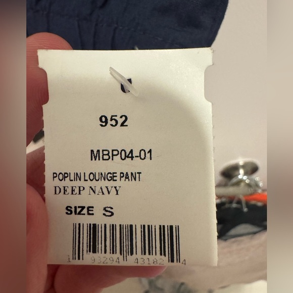 Onia Men Small Poplin Lounge Pants Deep Navy $75 NWT - Picture 5 of 9